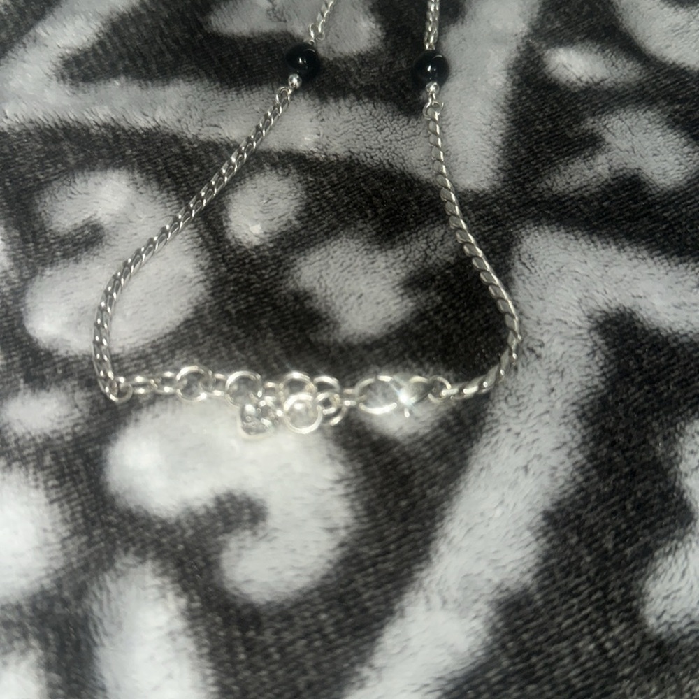 Brighton Black, silver and bling Beaded Necklace - Picture 5 of 7